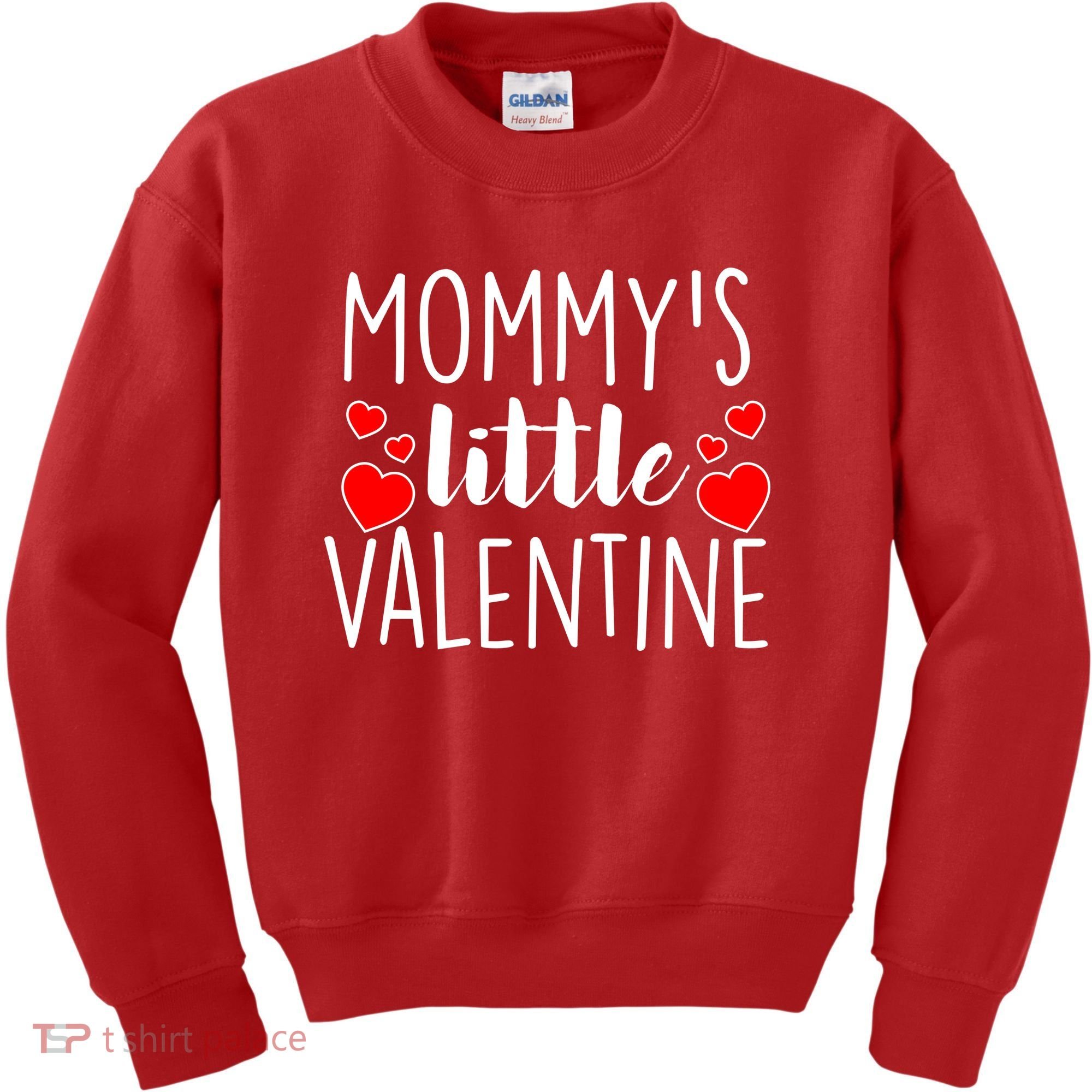 Mommy's Little Valentine Hearts Love Kids Sweatshirt