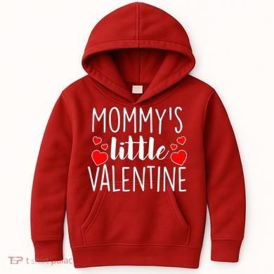 Mommy's Little Valentine Hearts Love Kids Hoodie
