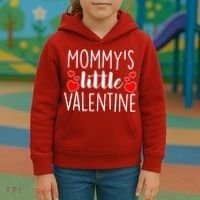 Mommy's Little Valentine Hearts Love Kids Hoodie thumb 3