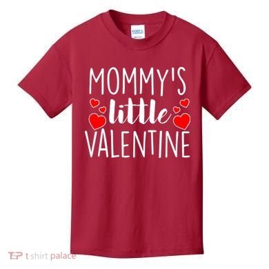 Mommy's Little Valentine Hearts Love Kids T-Shirt