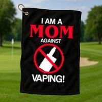 Moms Against Vaping Golf Towel thumb 1