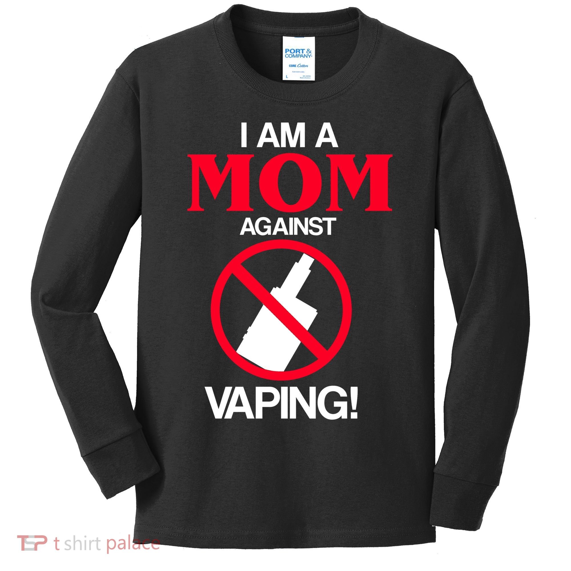 Moms Against Vaping Kids Long Sleeve Shirt