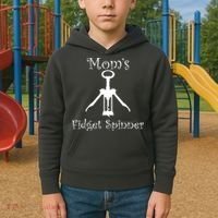 Mom's Fidget Spinner Wine Bottle Opener Kids Hoodie thumb 2