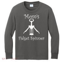 Mom's Fidget Spinner Wine Bottle Opener Kids Long Sleeve Shirt thumb 0