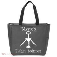 Mom's Fidget Spinner Wine Bottle Opener Tote Bag thumb 0