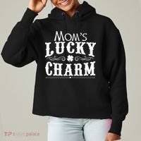 Mom's Lucky Charm Ladies Heavyweight Boxy Pullover Hoodie thumb 0