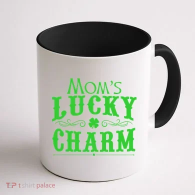 Mom's Lucky Charm Coffee Mug back