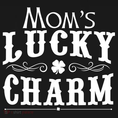 Mom's Lucky Charm Cropped Pullover Crew