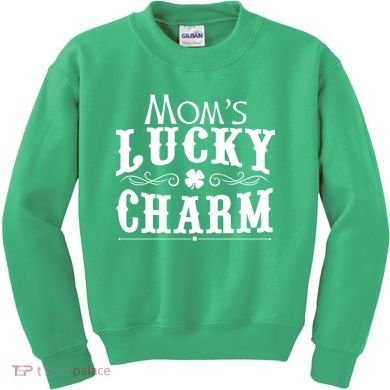 Mom's Lucky Charm Kids Sweatshirt