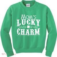 Mom's Lucky Charm Kids Sweatshirt thumb 0