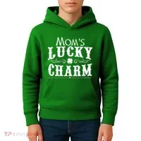 Mom's Lucky Charm Kids Hoodie thumb 4