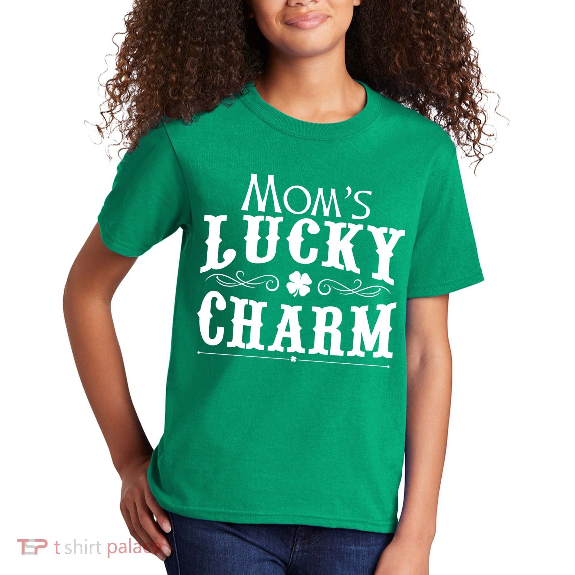 Mom's Lucky Charm Kids T-Shirt