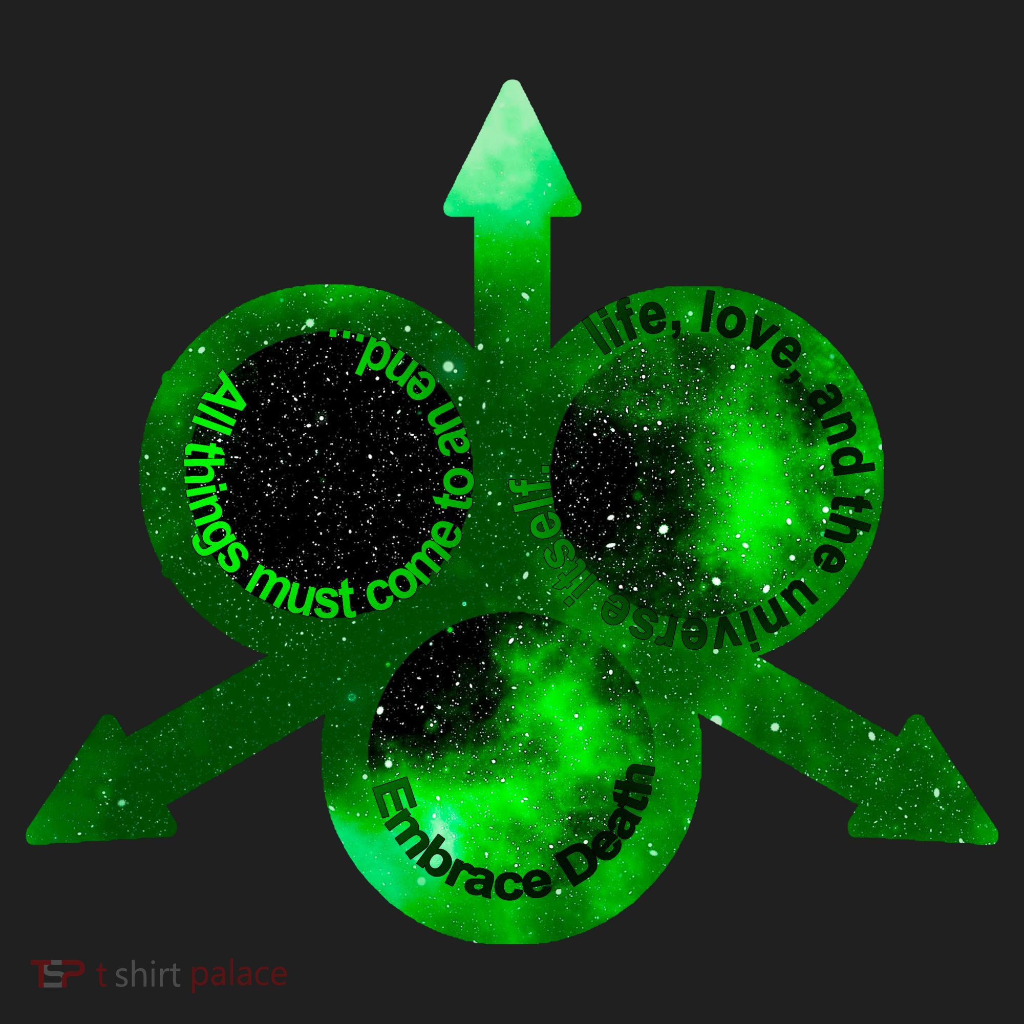 Mark Of Nurgle Green Galaxy Everything Must End Quote Women's Sweatshirt