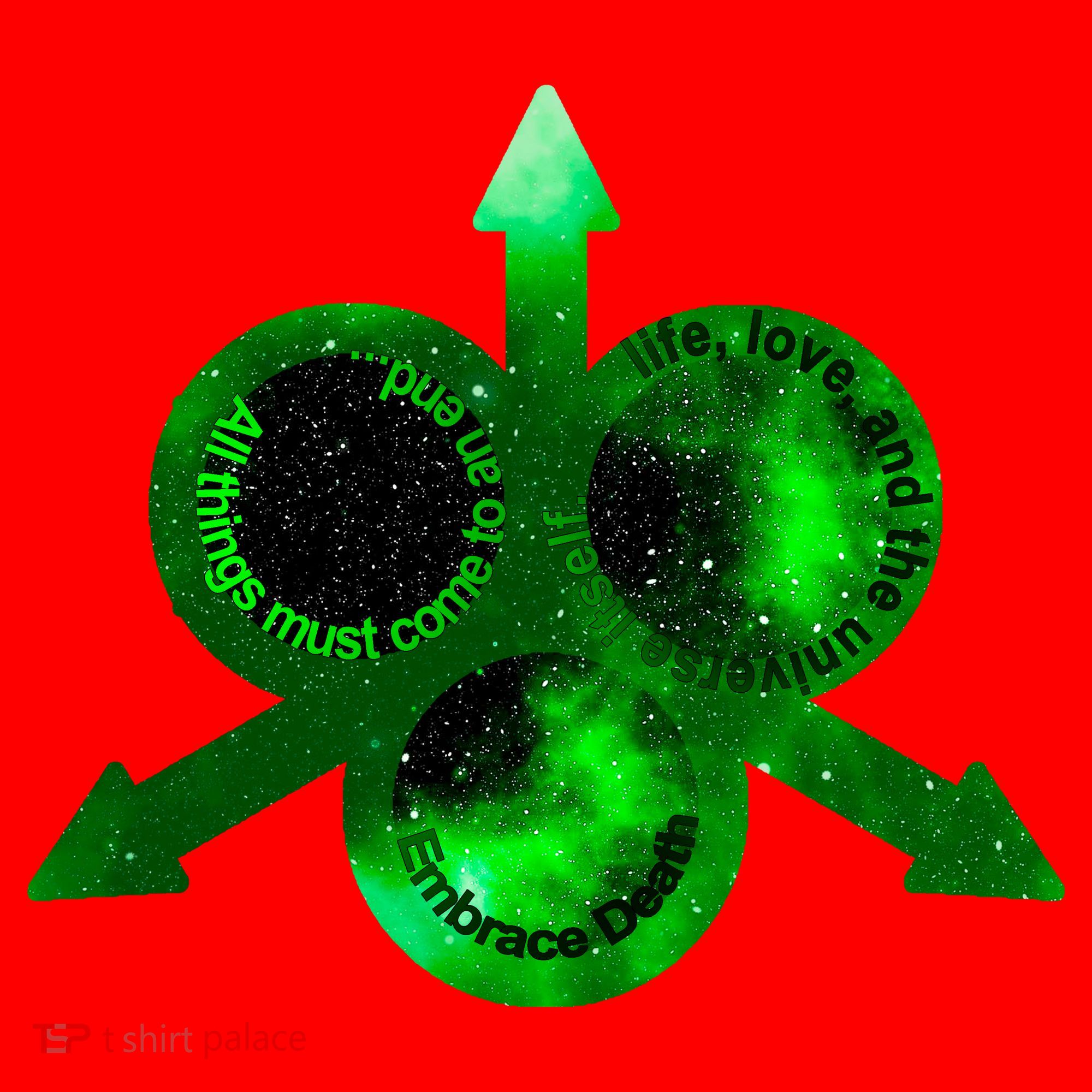 Mark Of Nurgle Green Galaxy Everything Must End Quote Santa Hat