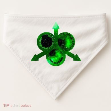 Mark Of Nurgle Green Galaxy Everything Must End Quote USA-Made Doggie Bandana