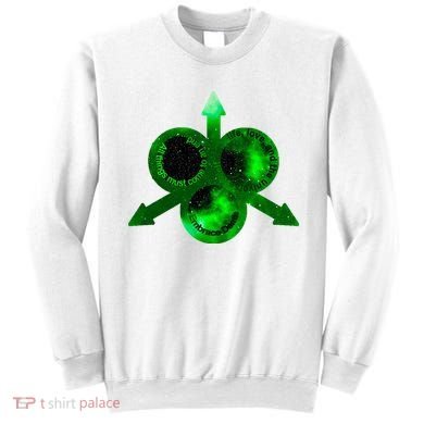 Mark Of Nurgle Green Galaxy Everything Must End Quote Sweatshirt