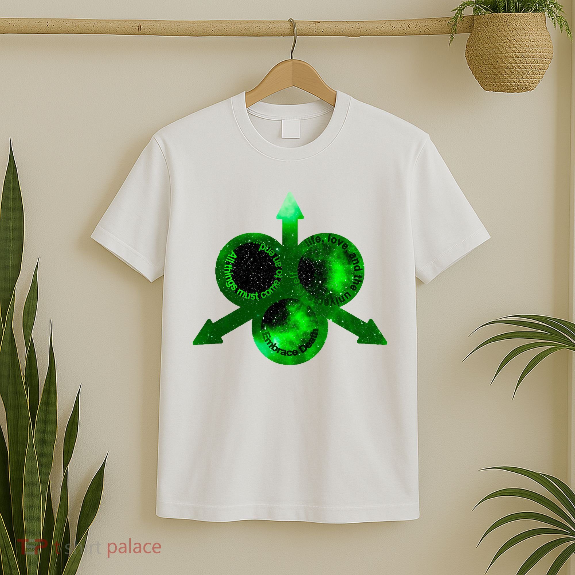 Mark Of Nurgle Green Galaxy Everything Must End Quote T-Shirt