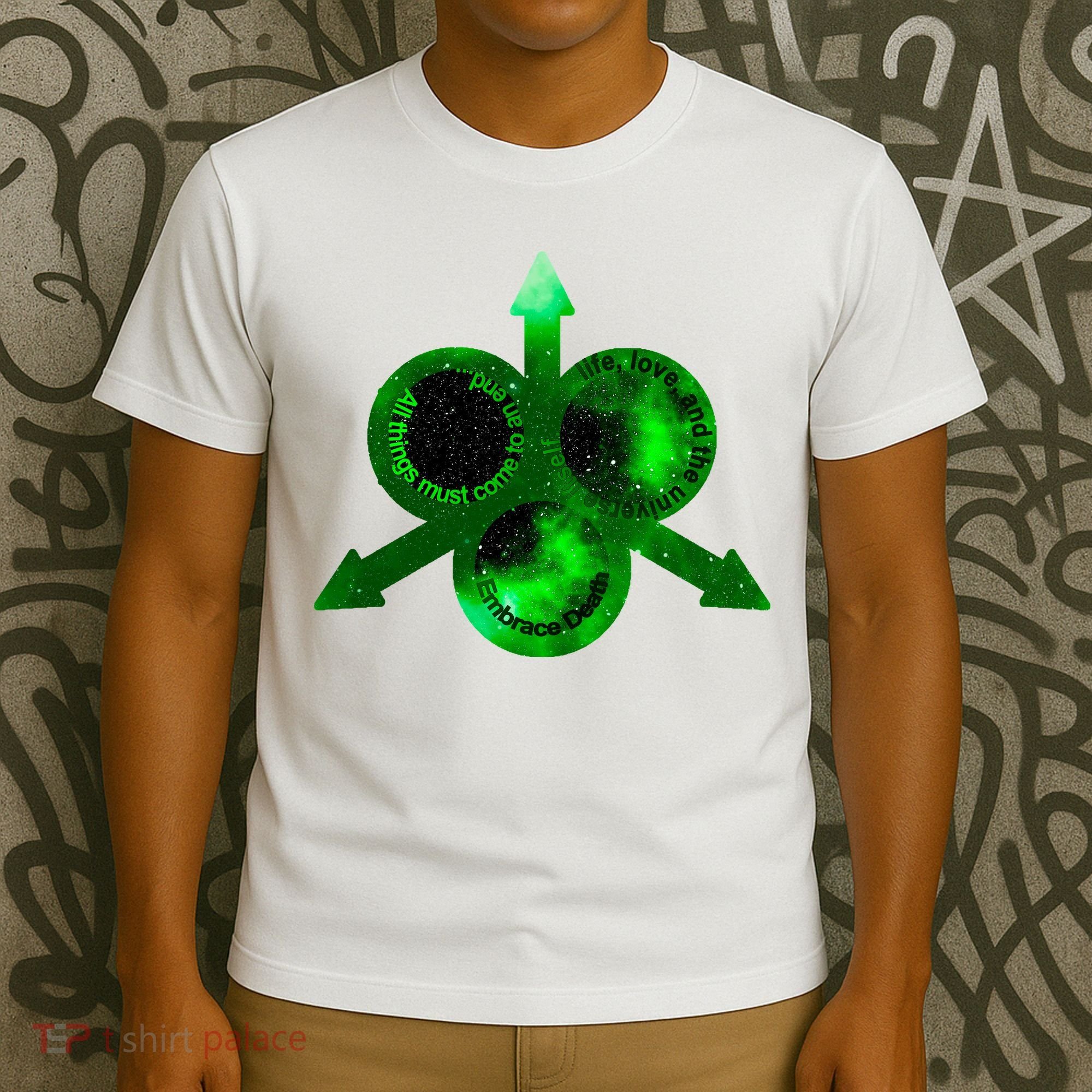 Mark Of Nurgle Green Galaxy Everything Must End Quote T-Shirt