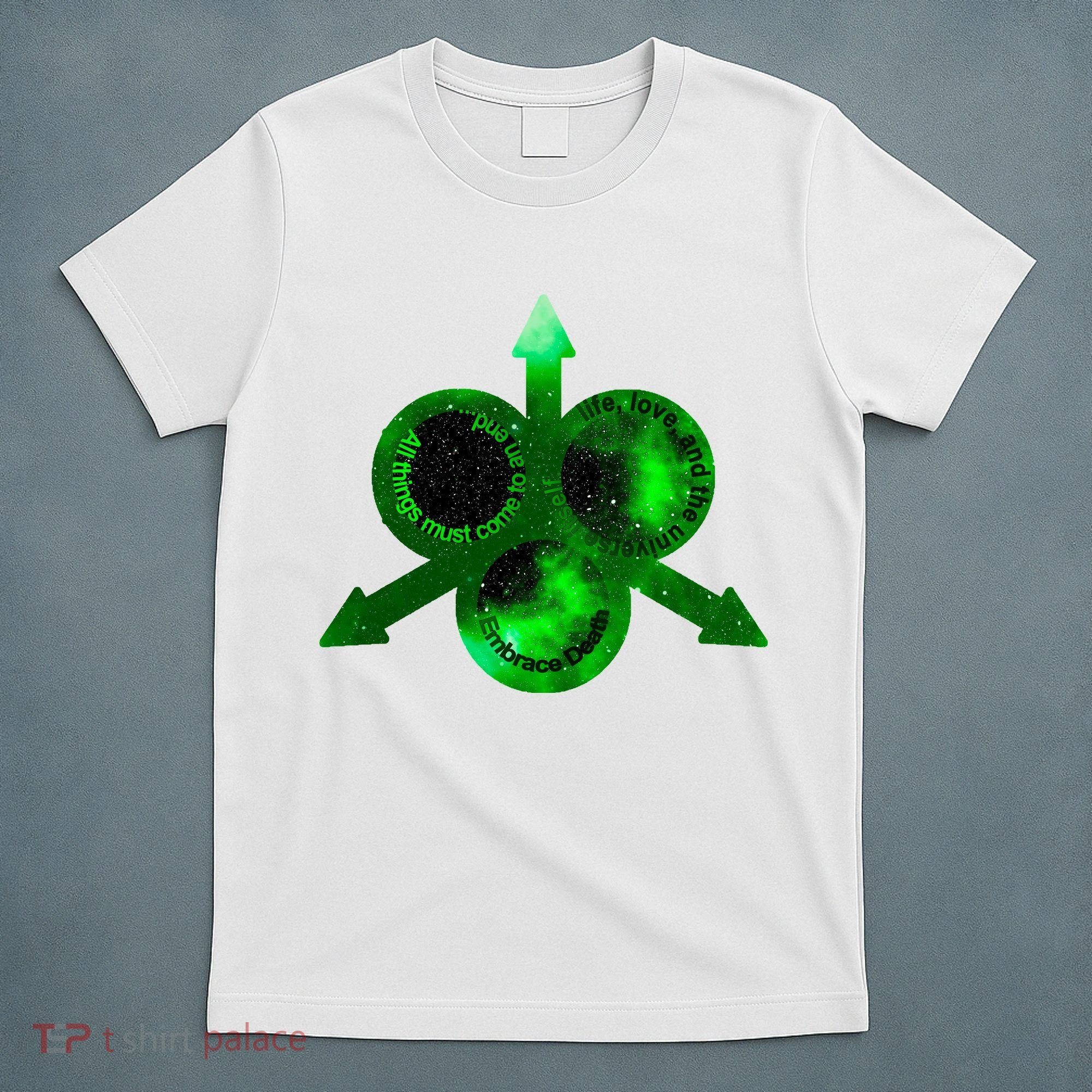 Mark Of Nurgle Green Galaxy Everything Must End Quote T-Shirt