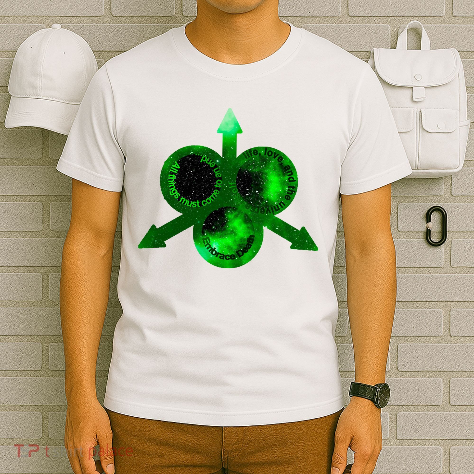 Mark Of Nurgle Green Galaxy Everything Must End Quote T-Shirt