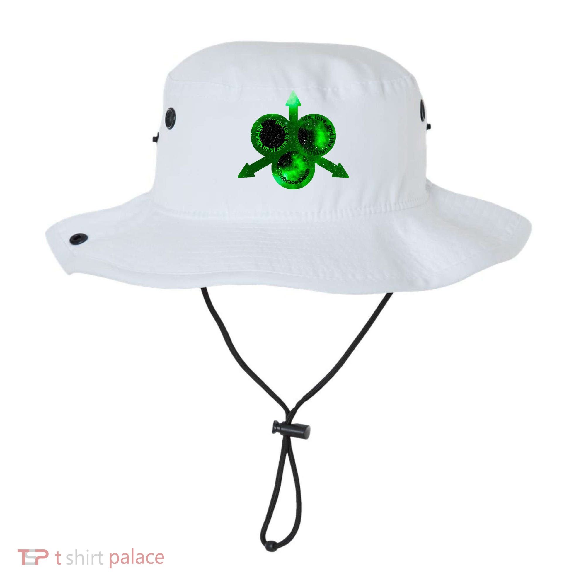 Mark Of Nurgle Green Galaxy Everything Must End Quote Bucket Hat