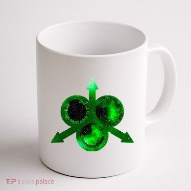 Mark Of Nurgle Green Galaxy Everything Must End Quote Coffee Mug back