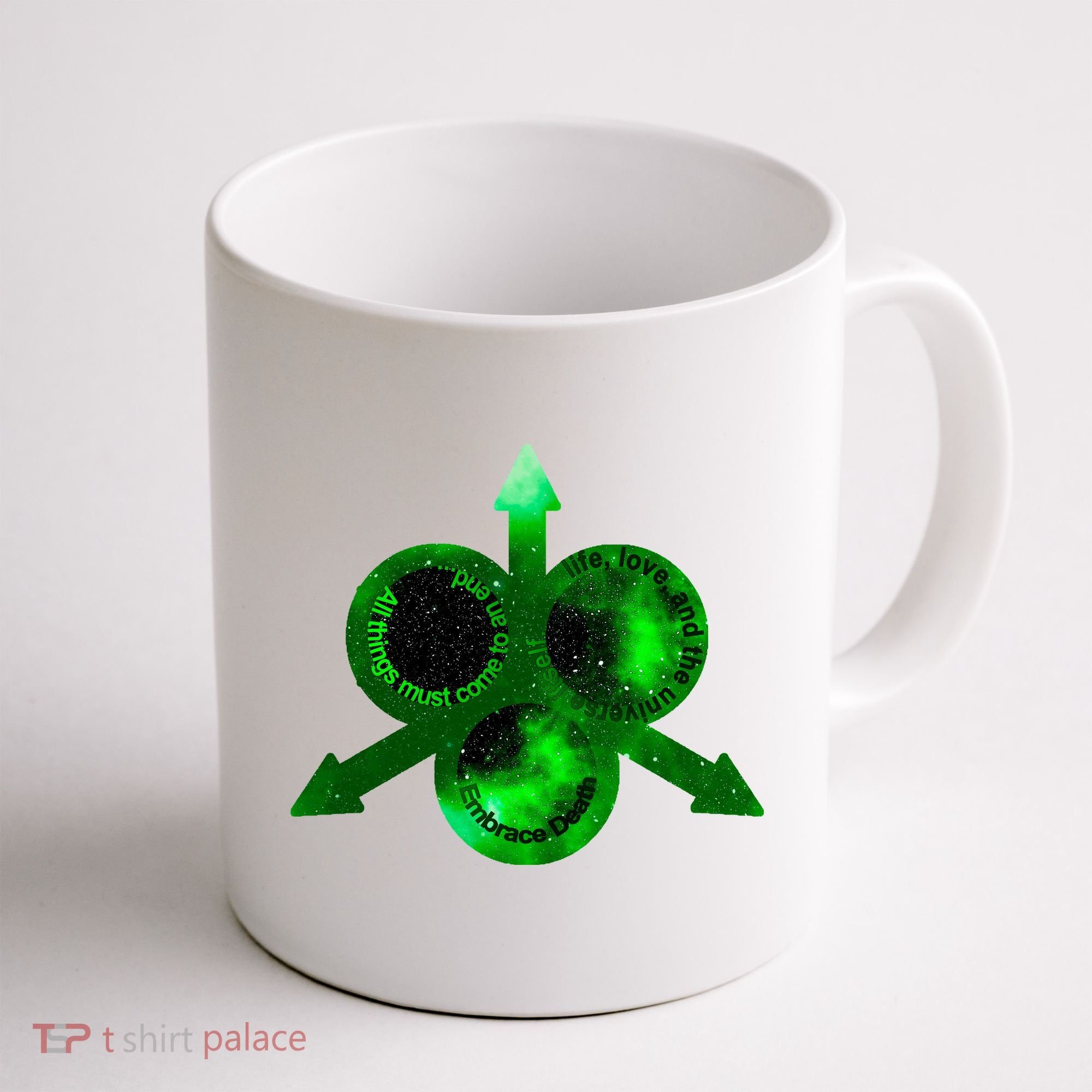 Mark Of Nurgle Green Galaxy Everything Must End Quote Coffee Mug