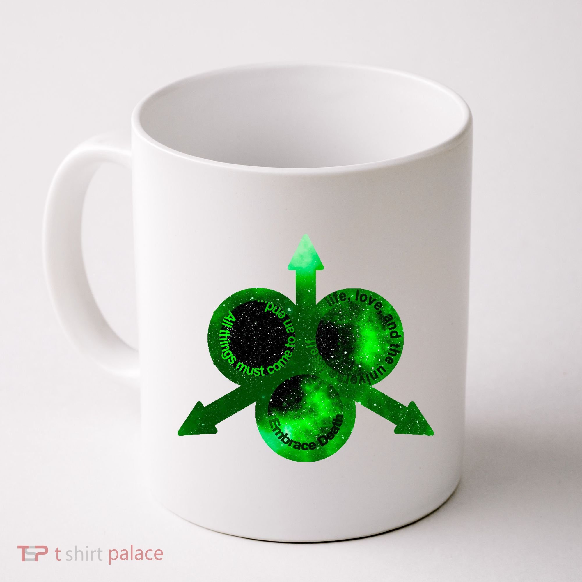 Mark Of Nurgle Green Galaxy Everything Must End Quote Coffee Mug