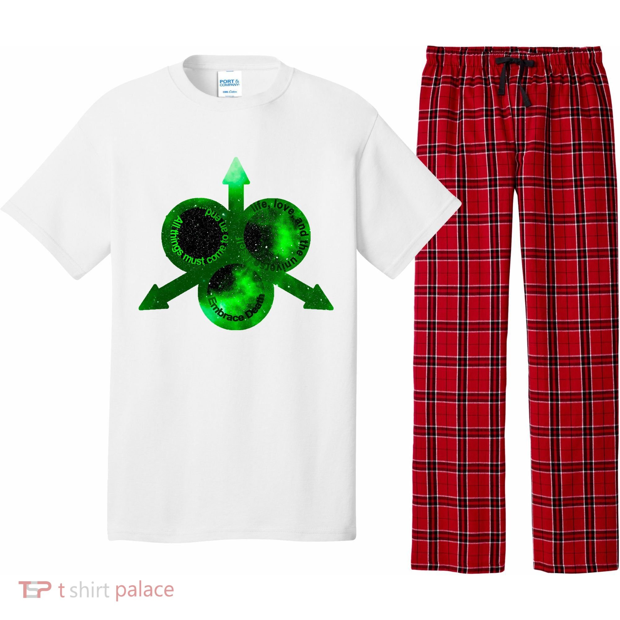 Mark Of Nurgle Green Galaxy Everything Must End Quote Pajama Set