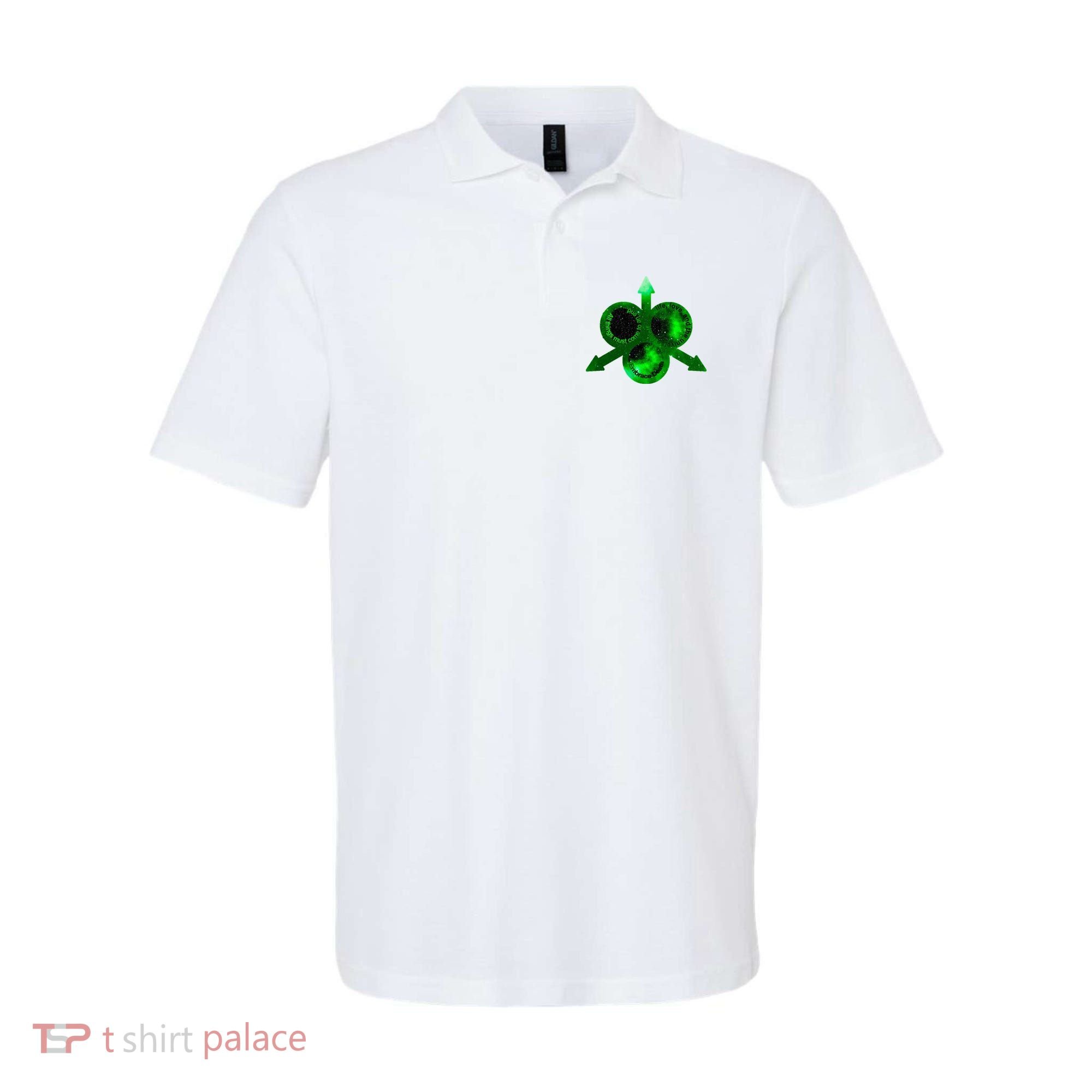 Mark Of Nurgle Green Galaxy Everything Must End Quote Polo