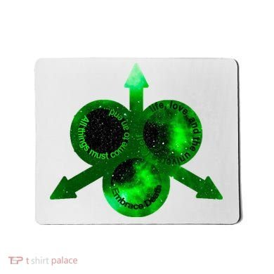Mark Of Nurgle Green Galaxy Everything Must End Quote Mousepad