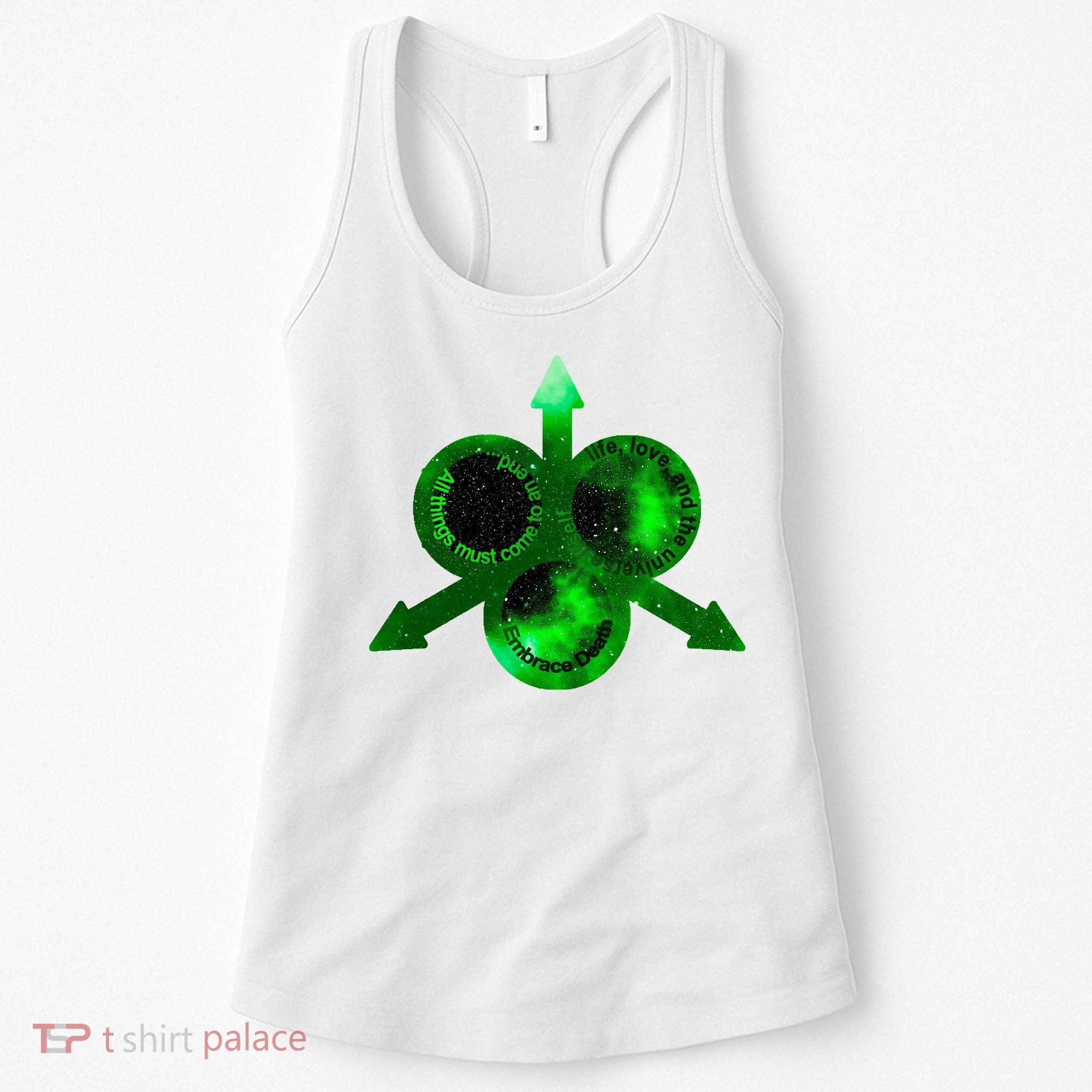 Mark Of Nurgle Green Galaxy Everything Must End Quote Women's Tank Top