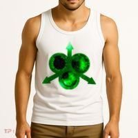 Mark Of Nurgle Green Galaxy Everything Must End Quote Tank Top thumb 3