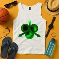 Mark Of Nurgle Green Galaxy Everything Must End Quote Tank Top thumb 4