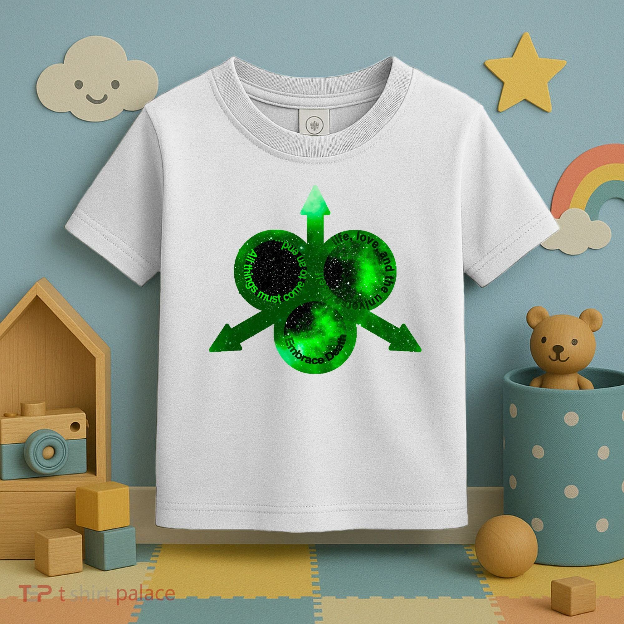 Mark Of Nurgle Green Galaxy Everything Must End Quote Toddler T-Shirt