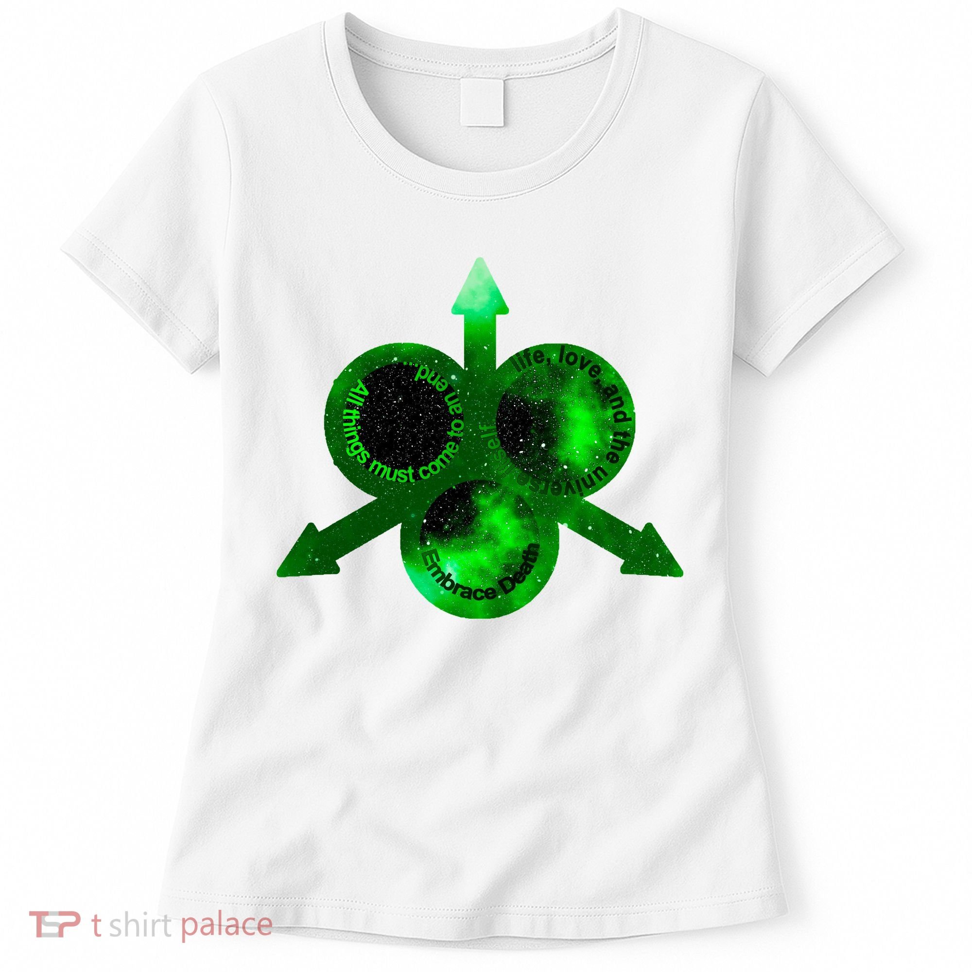 Mark Of Nurgle Green Galaxy Everything Must End Quote Women's T-Shirt