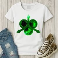 Mark Of Nurgle Green Galaxy Everything Must End Quote Women's T-Shirt thumb 3