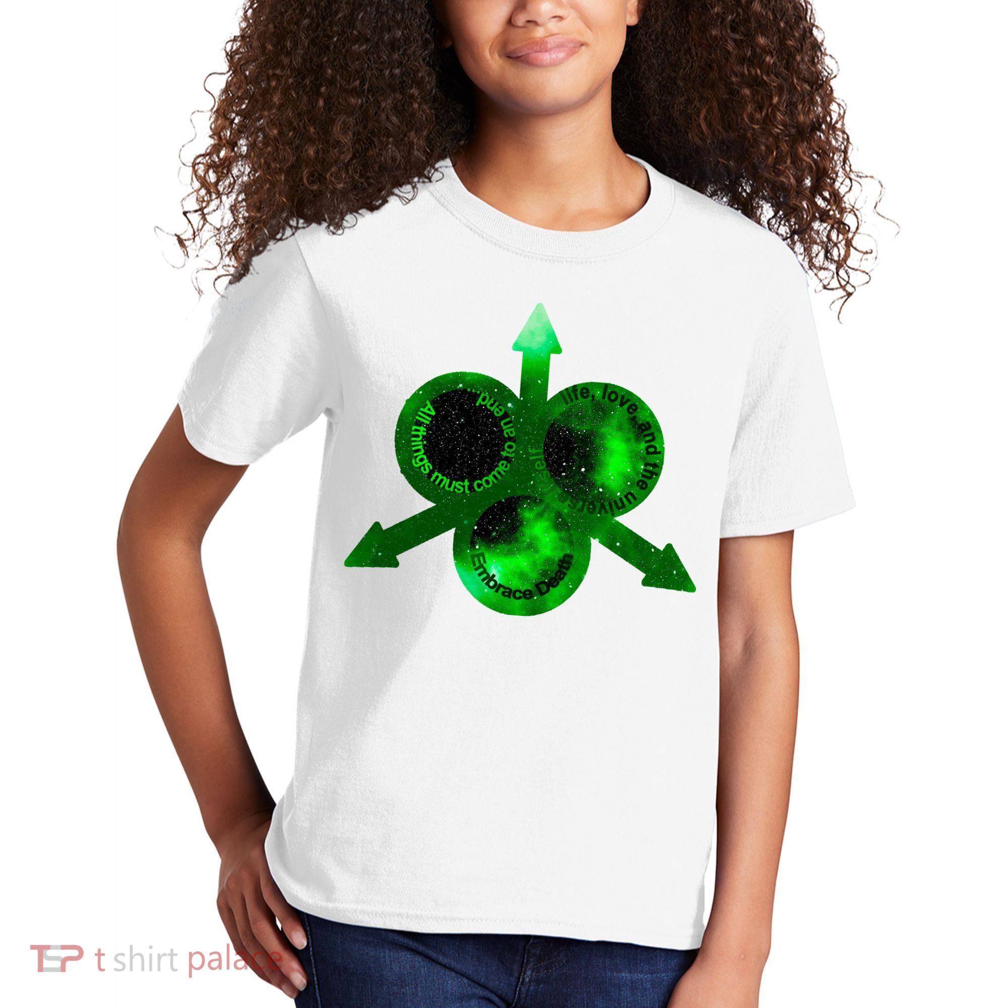 Mark Of Nurgle Green Galaxy Everything Must End Quote Kids T-Shirt