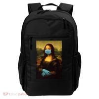 Mona Lisa Face Mas And Gloves Pandemic Backpack thumb 0