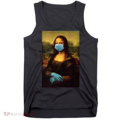 Mona Lisa Face Mas And Gloves Pandemic Tank Top