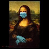 Mona Lisa Face Mas And Gloves Pandemic Visor thumb 3