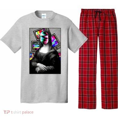 Mona Lisa Glitch Pajama Set