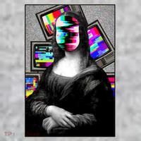 Mona Lisa Glitch Pajama Set thumb 2