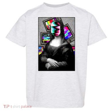 Mona Lisa Glitch Toddler T-Shirt