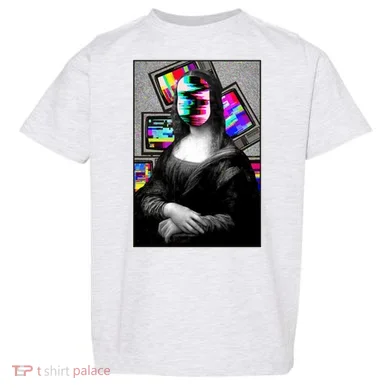 Mona Lisa Glitch Toddler T-Shirt