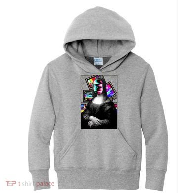 Mona Lisa Glitch Kids Hoodie