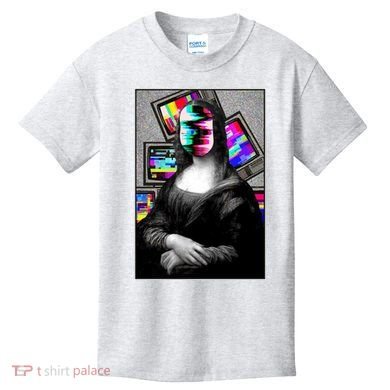 Mona Lisa Glitch Kids T-Shirt