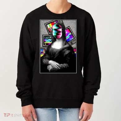 Mona Lisa Glitch Women's Sweatshirt