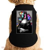 Mona Lisa Glitch Doggie Tank thumb 0