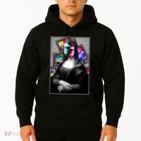 Mona Lisa Glitch Hoodie thumb 2